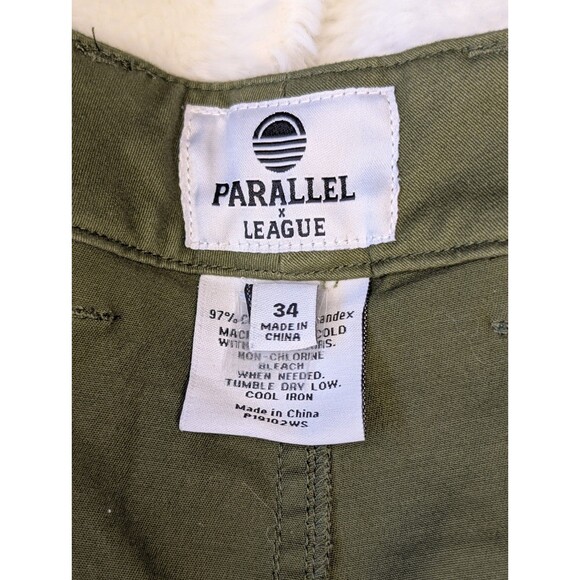 Parallel x League Military Green Shorts Size 34 - Picture 4 of 5